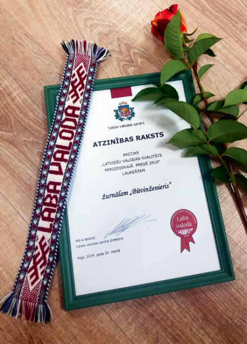 Žurnālu uzteic par labu latviešu valodu