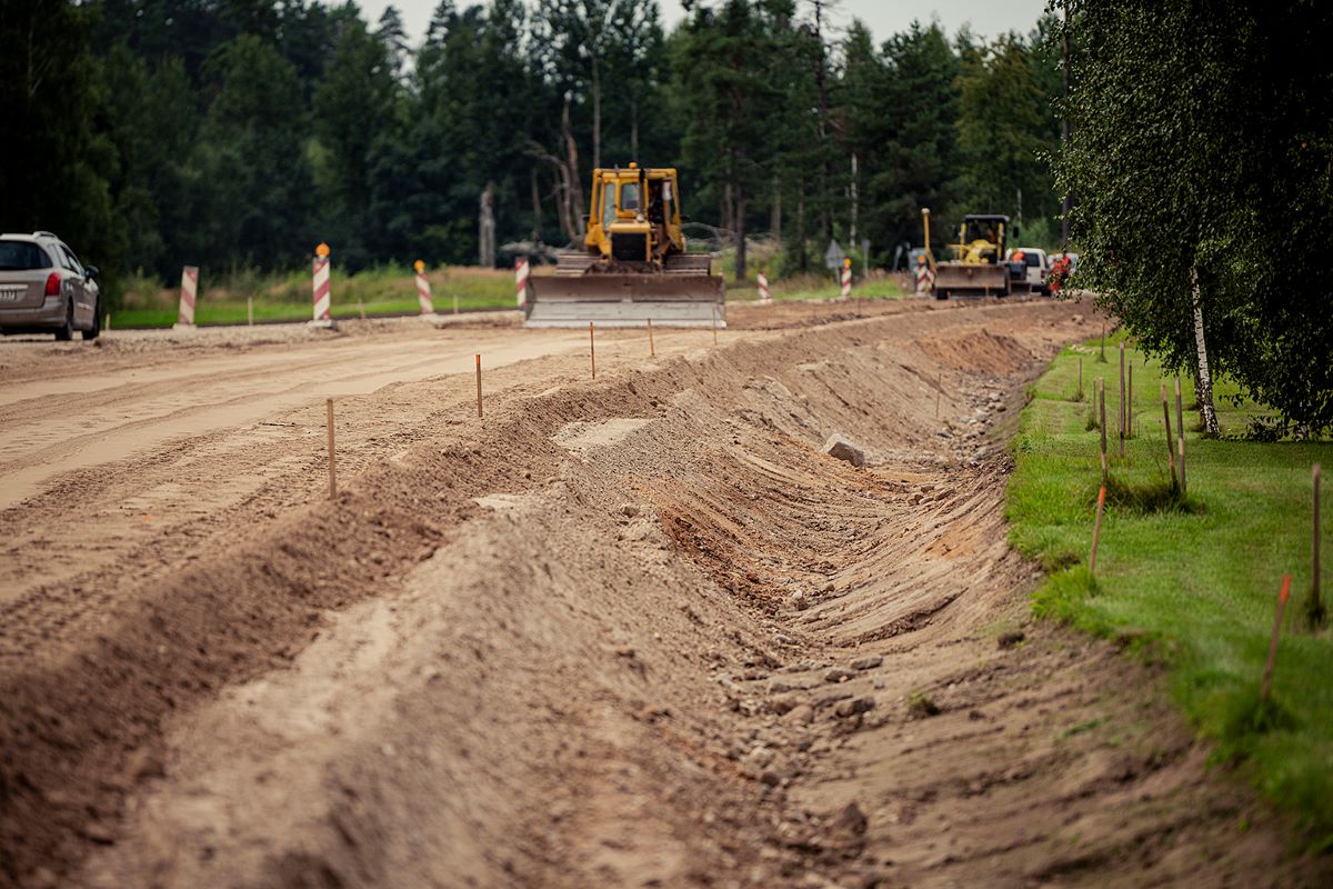 Uz valsts reģionālā autoceļa Inčukalns–Ropaži–Ikšķile būvdarbi notiek divos posmos