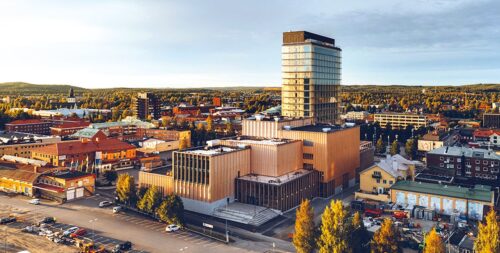 “Sara” kultūras nams koka augstceltnē Zviedrijā