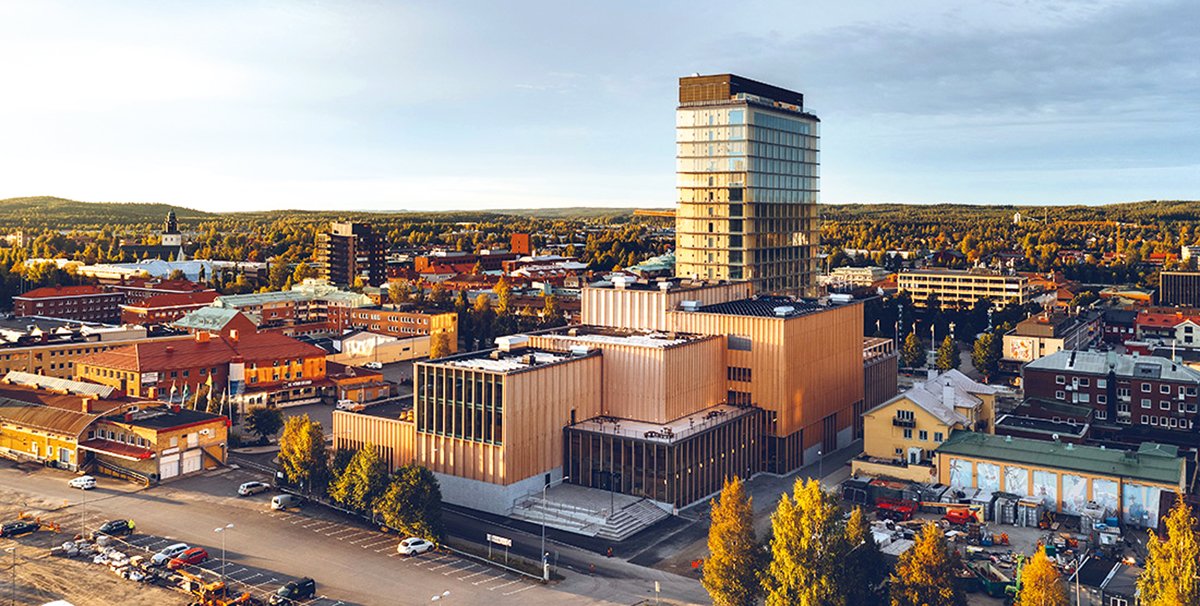 “Sara” kultūras nams koka augstceltnē Zviedrijā