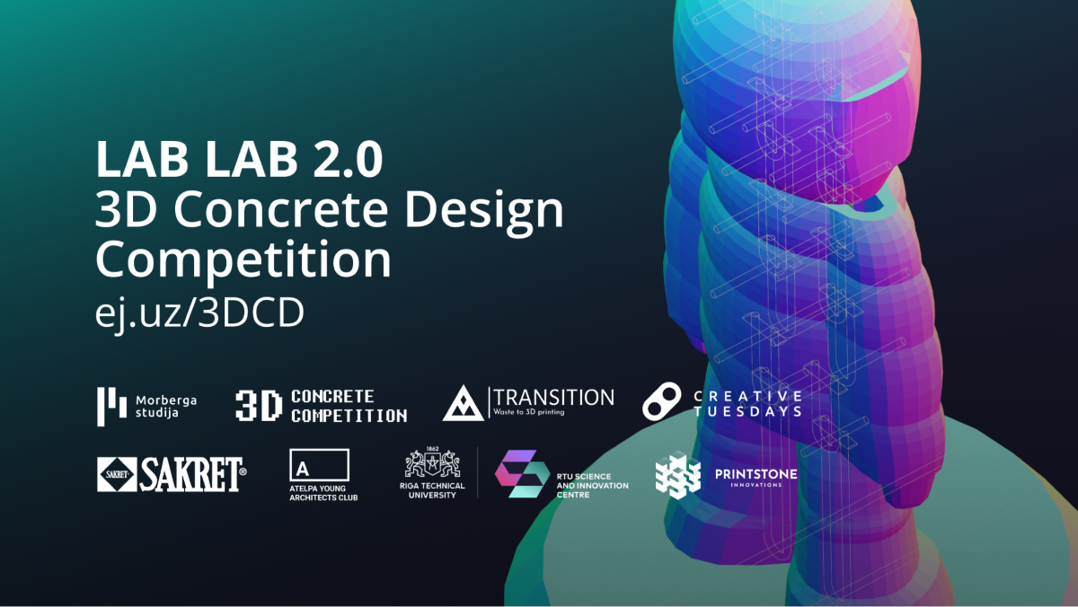 Aicina piedalīties 3D betona dizaina konkursā