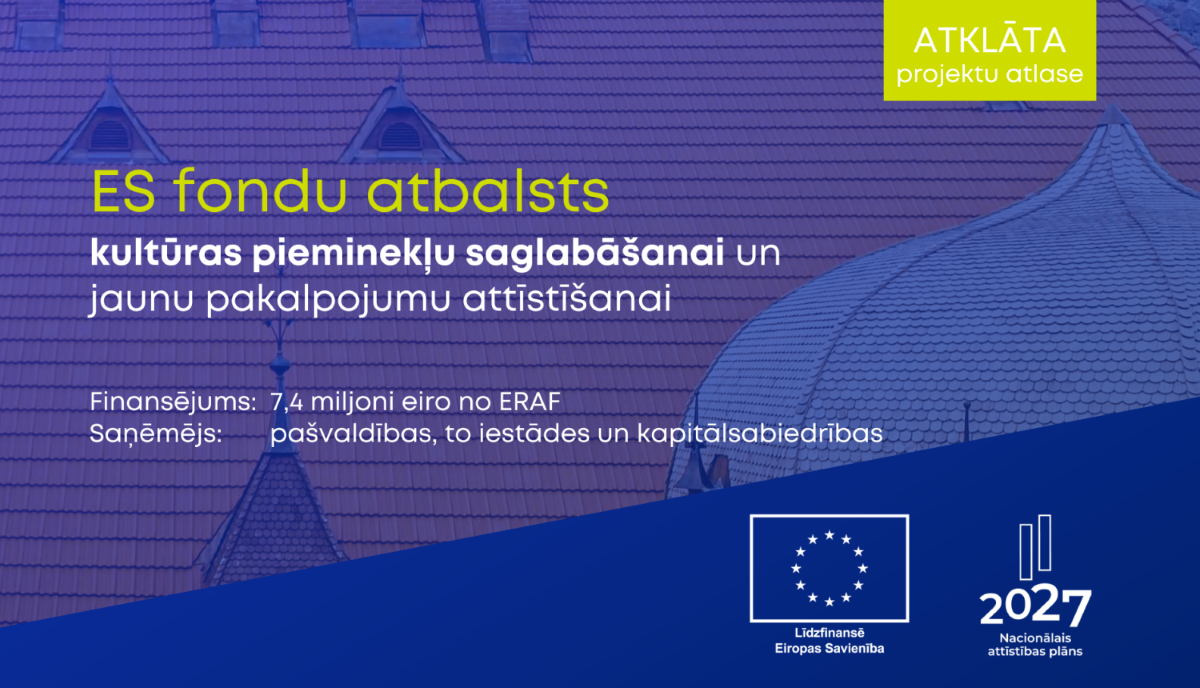Pašvaldības var saņemt ES finansējumu kultūras mantojuma objektiem