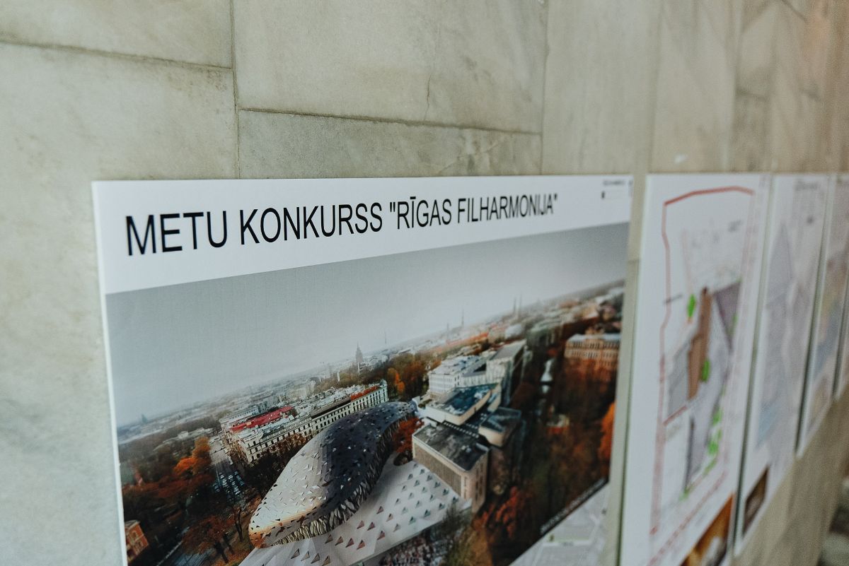 Otrajai Rīgas Filharmonijas arhitektūras konkursa kārtai izvirzīti seši meti