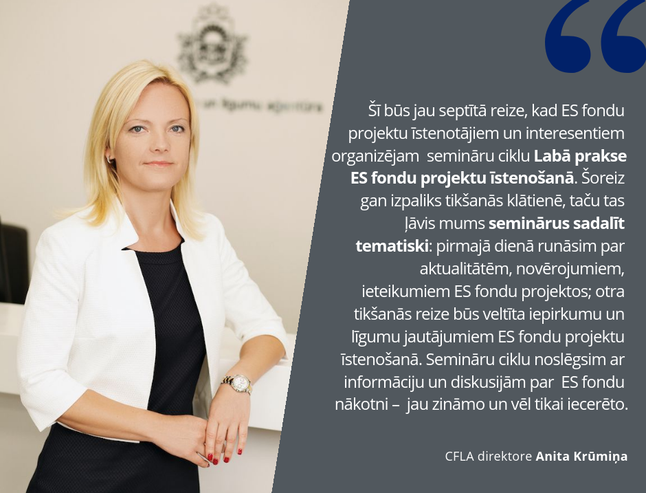 Notiks semināri “Labā prakse ES fondu projektu īstenošanā”