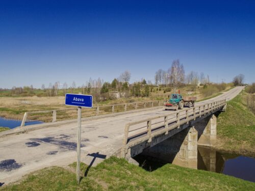 Sākta tilta pār Abavu pārbūve Pūres pagastā