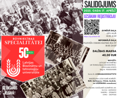 LBTU būvniecības specialitātei – 50!