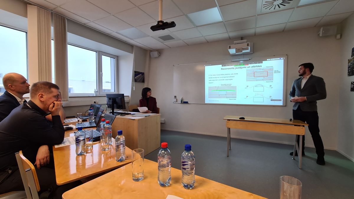 Aizstāvēti studiju nobeiguma darbi RTU BIF Būvkonstrukciju katedrā