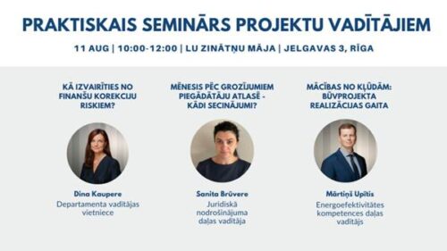 Aicina uz praktisko semināru par daudzdzīvokļu māju energoefektivitāti