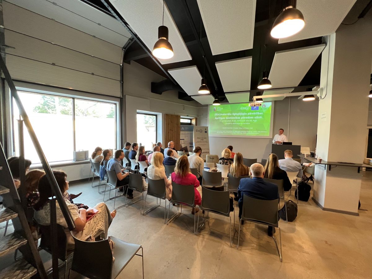 Seminārā spriež par apritīgas un ilgtspējīgas būvniecības iespējām