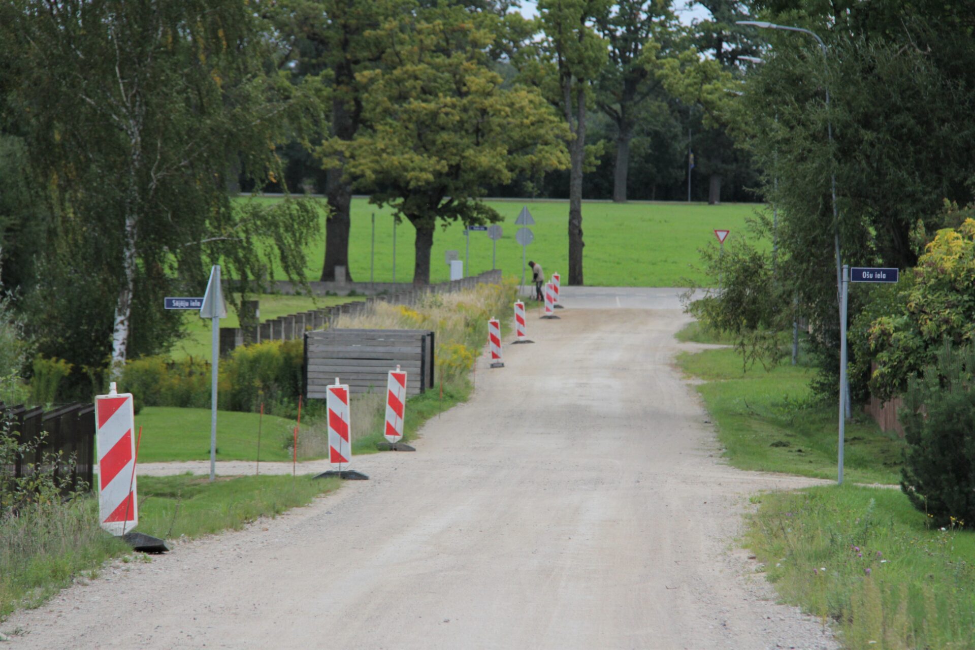 Kocēnos pārbūvē Arāju un Bērzu ielu