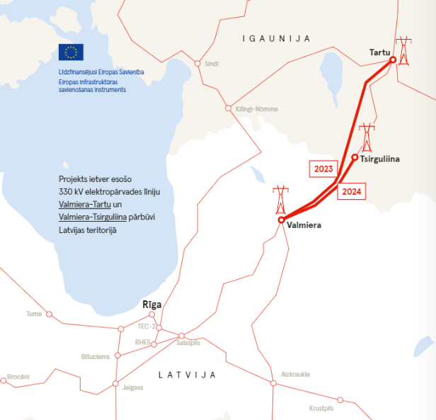 Elektropārvades līniju pārbūvē investēs 24,7 miljonus eiro