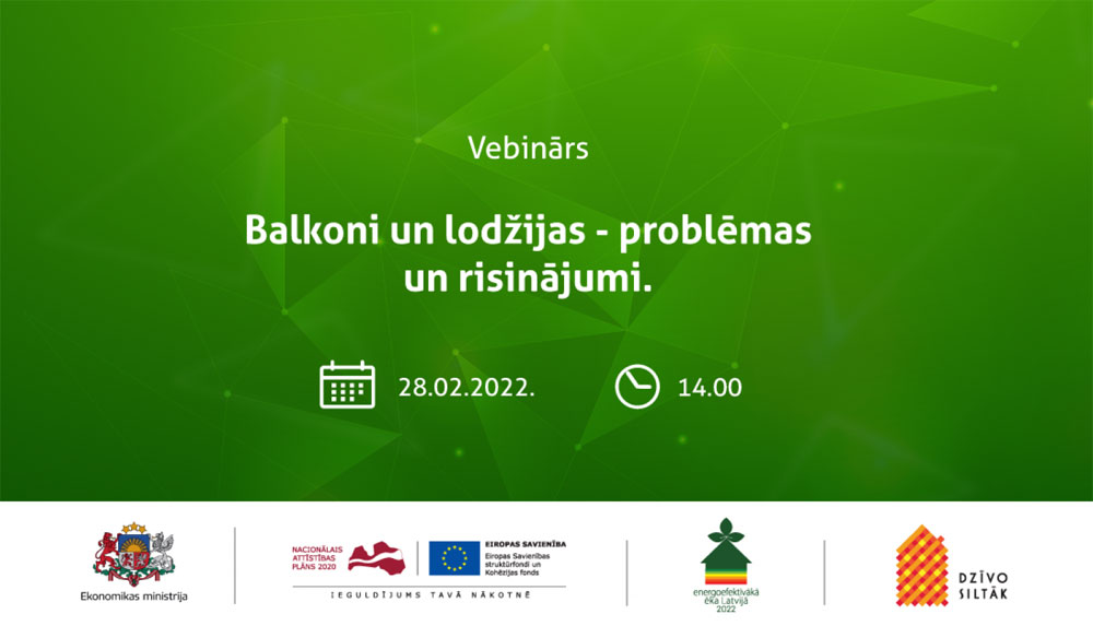 Notiks vebinārs par balkonu un lodžiju drošību