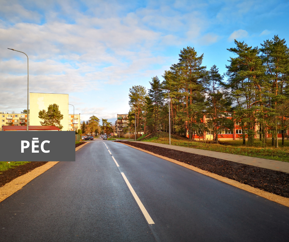 Baložos pabeigta Jaunatnes ielas izbūve