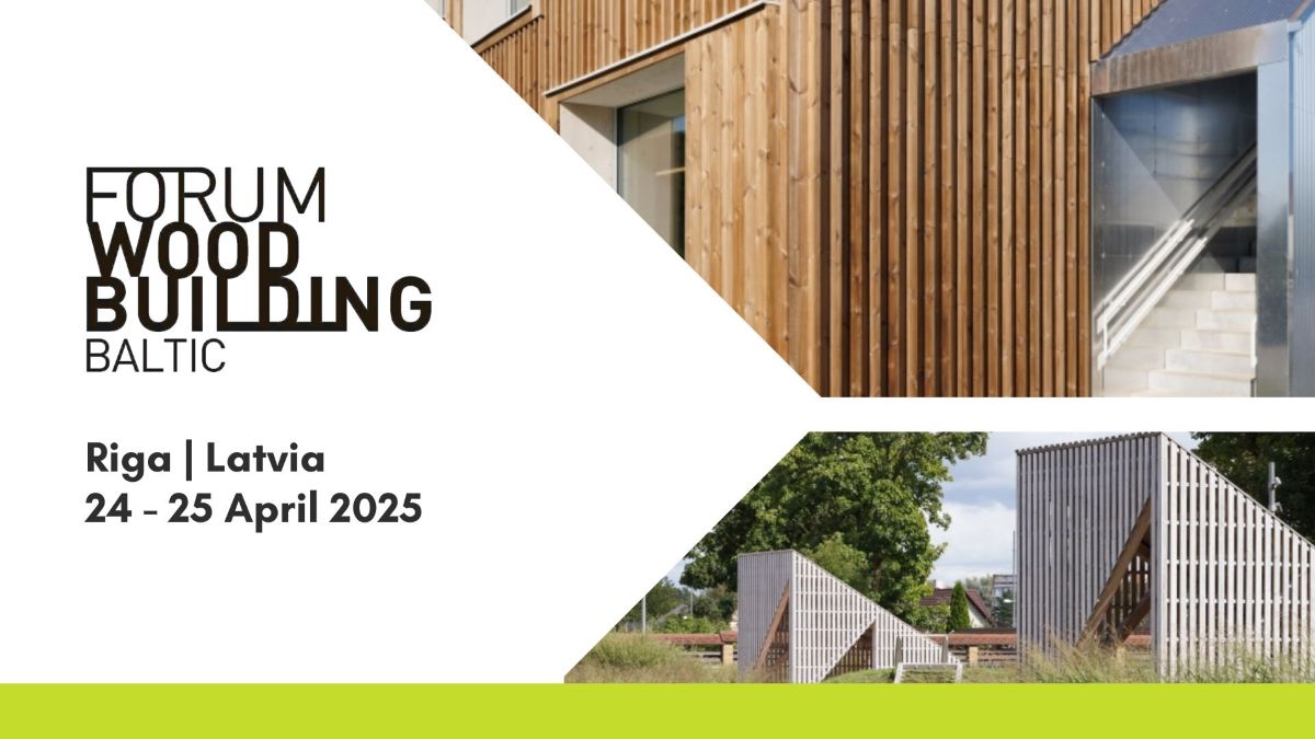 Aprīlī RTU norisināsies “Baltijas koka būvniecības forums 2025”