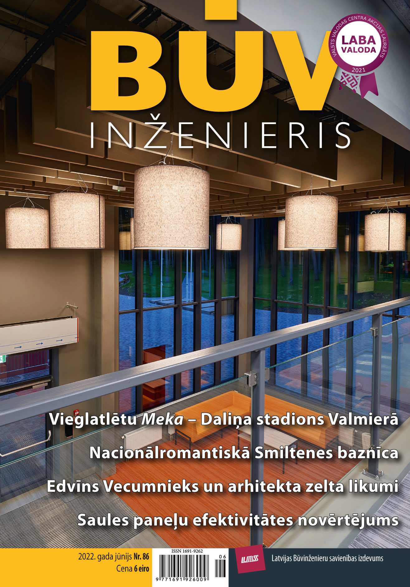 “Būvinženieris” 2022. gada jūnija numurs (Nr. 86)