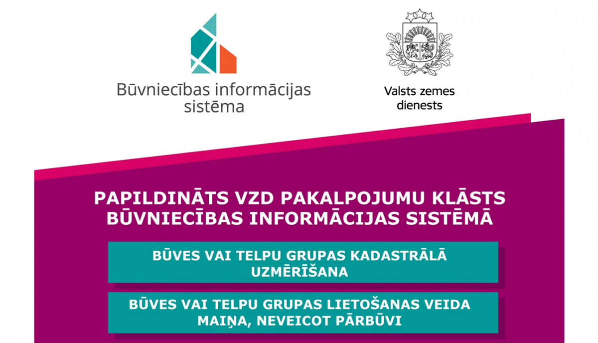 Paplašina pakalpojumu klāstu Būvniecības informācijas sistēmā