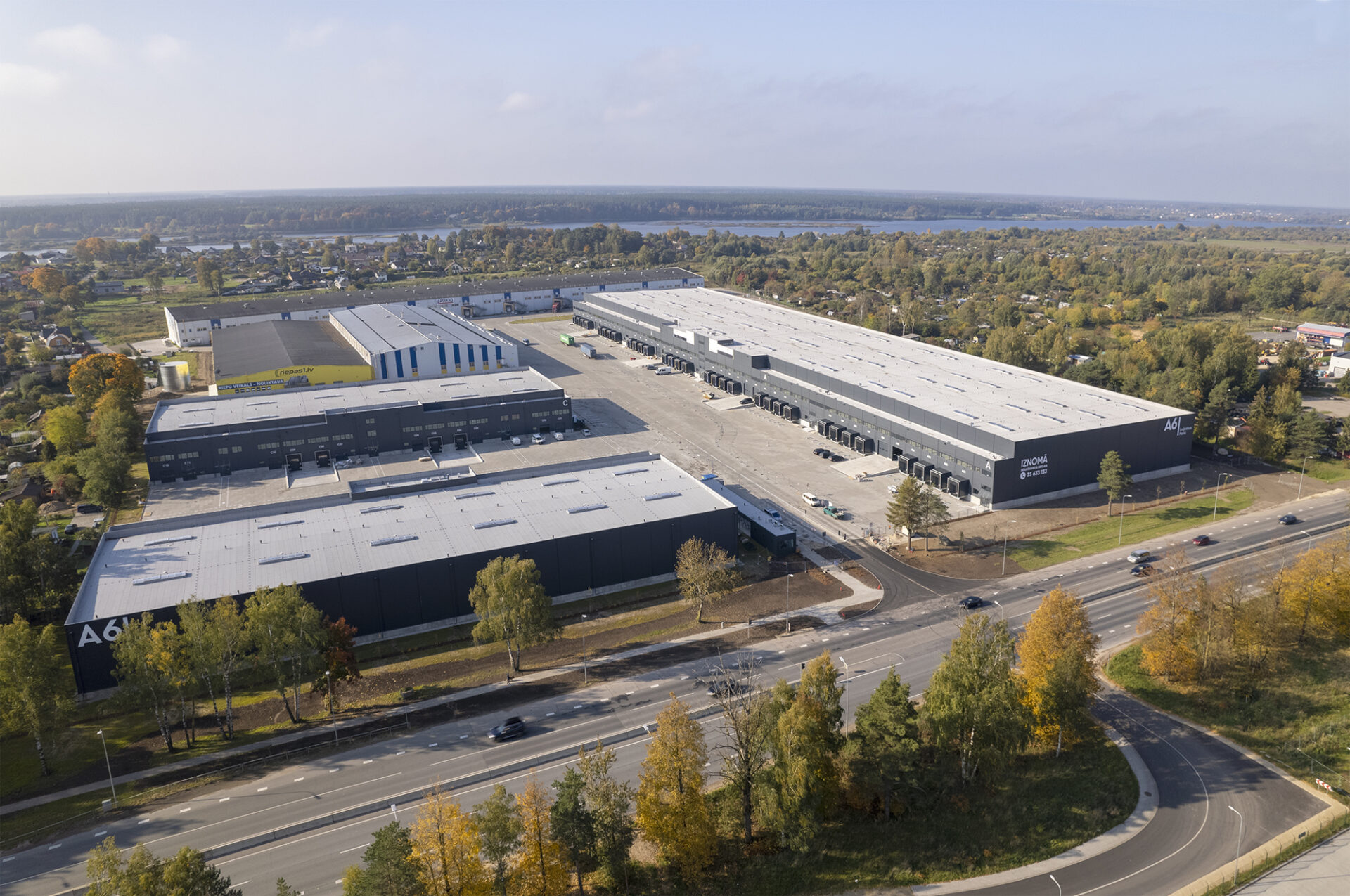 Testē loģistikas parka “A6” ēku hermētiskumu