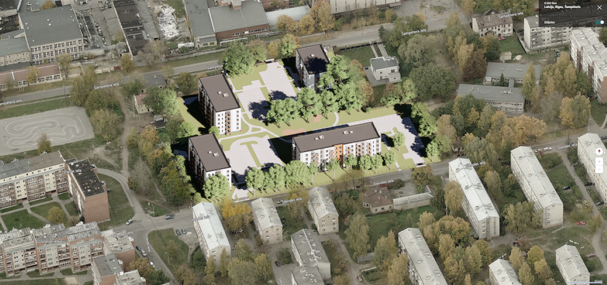 Šampēterī attīstīs jaunu dzīvojamo ēku projektu