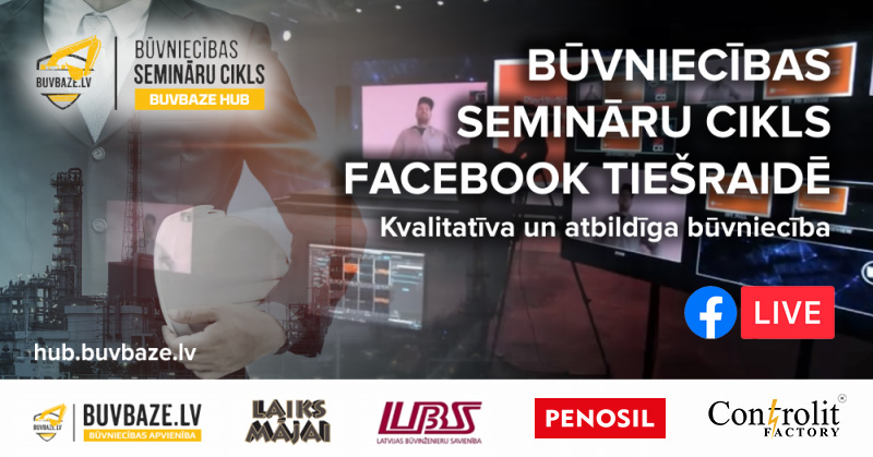 Seminārā stāstīs par ilgtspējīgiem jumtiem un būvķīmiju