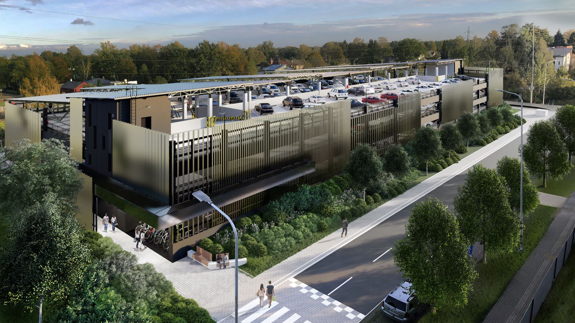 Pabeigti apjomīgākie būvdarbi daudzstāvu autostāvvietā Mārupē