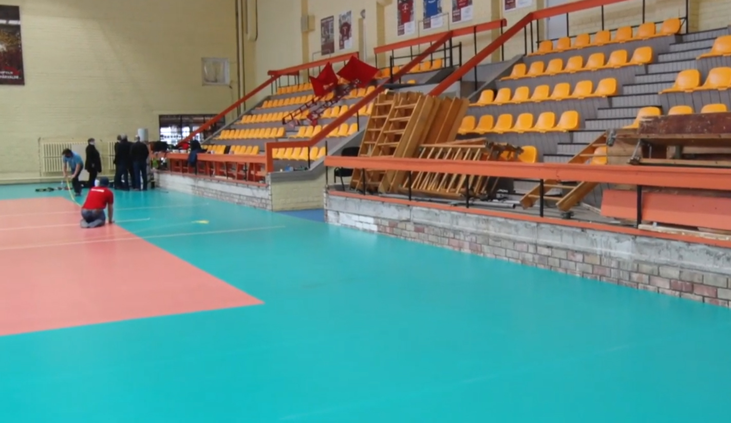 Izremontēta Daugavpils sporta skolas zāle