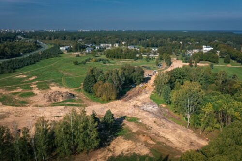 Sākta infrastruktūras izbūve projekta 