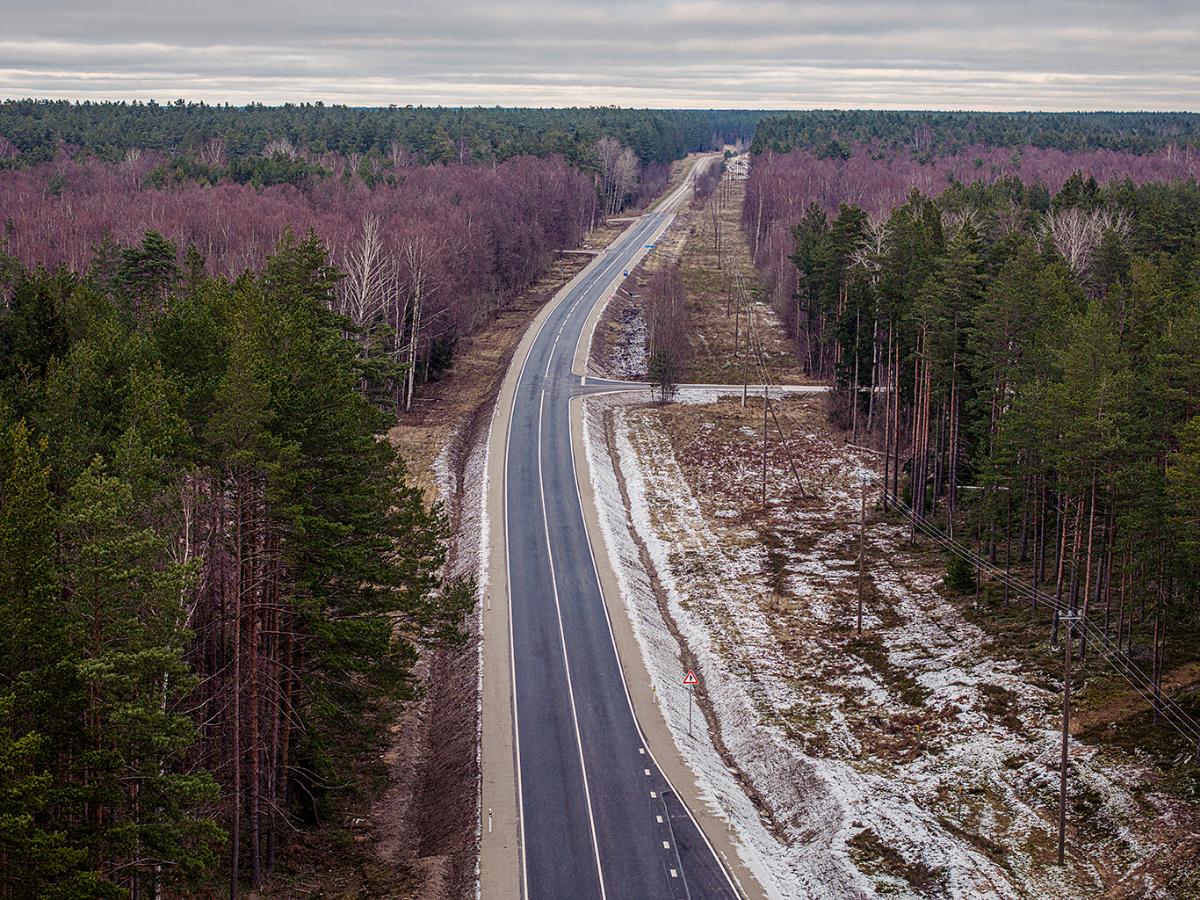 Ventspils novadā pārbūvēti valsts reģionālo autoceļu posmi Kolkas un Dundagas virzienā
