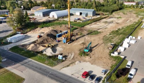 Dobelē sākta SIA “Tenachem” jaunās noliktavas ēkas būvniecība