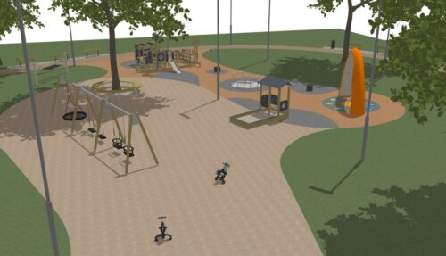 Šogad Rīgā atjaunos bērnu rotaļu laukumu Ēbelmuižas parkā