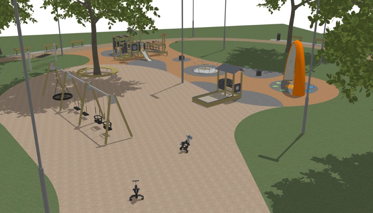 Šogad Rīgā atjaunos bērnu rotaļu laukumu Ēbelmuižas parkā