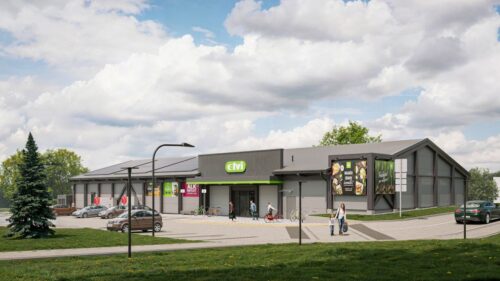 Baldones centrā sākta jauna ELVI veikala būvniecība