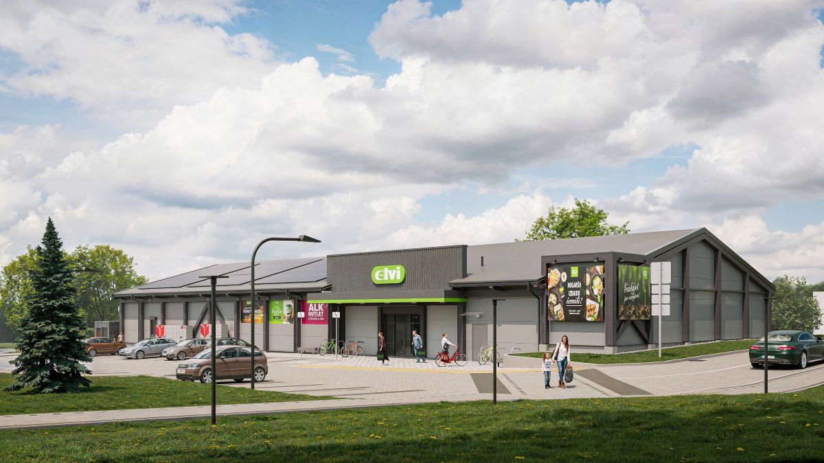 Baldones centrā sākta jauna ELVI veikala būvniecība