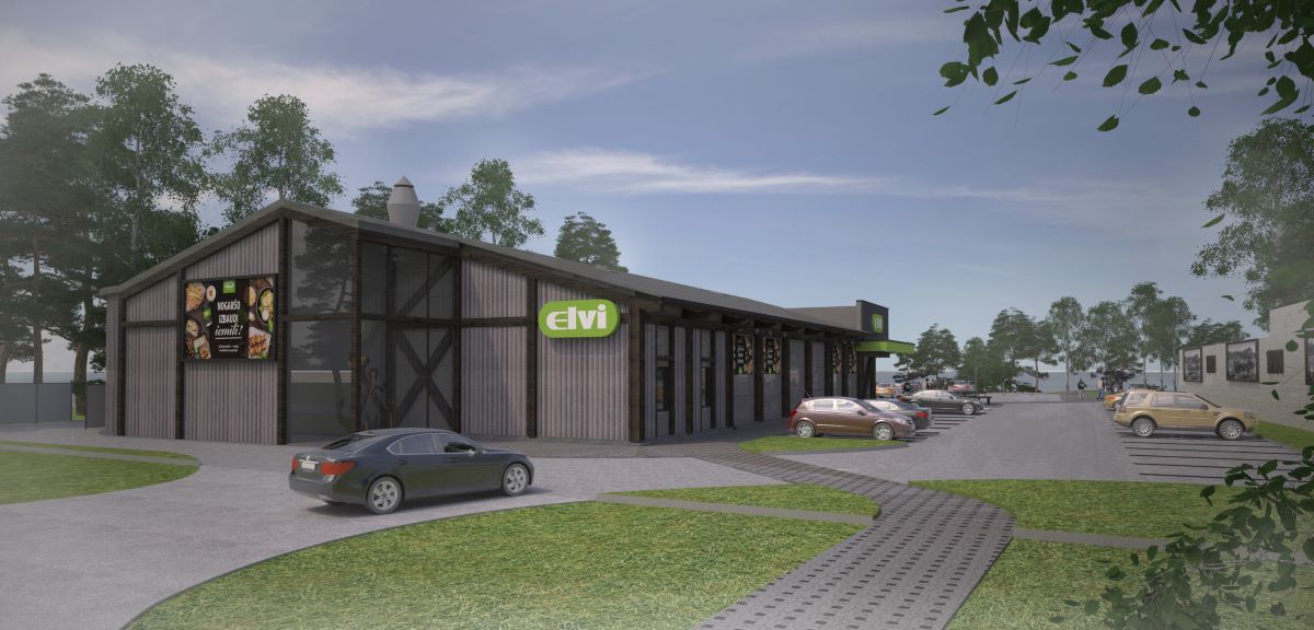 Zvejniekciemā ielikts pamatakmens “ELVI” veikalam pašā jūras krastā