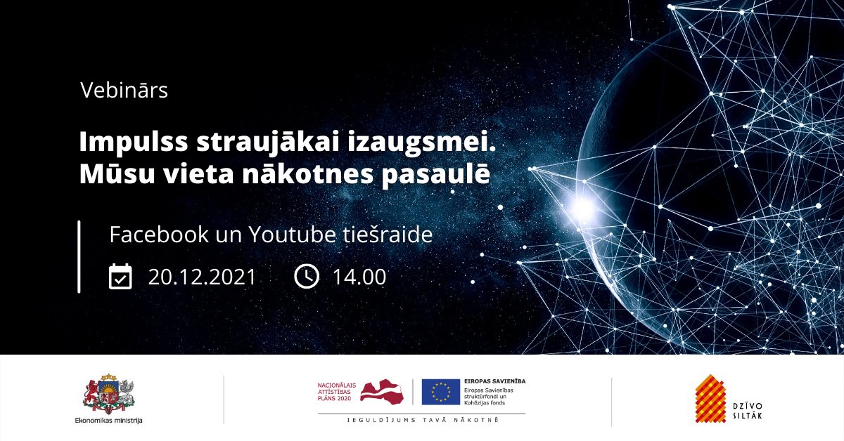 Notiks vebinārs par jauniem attīstības virzieniem enerģētikā