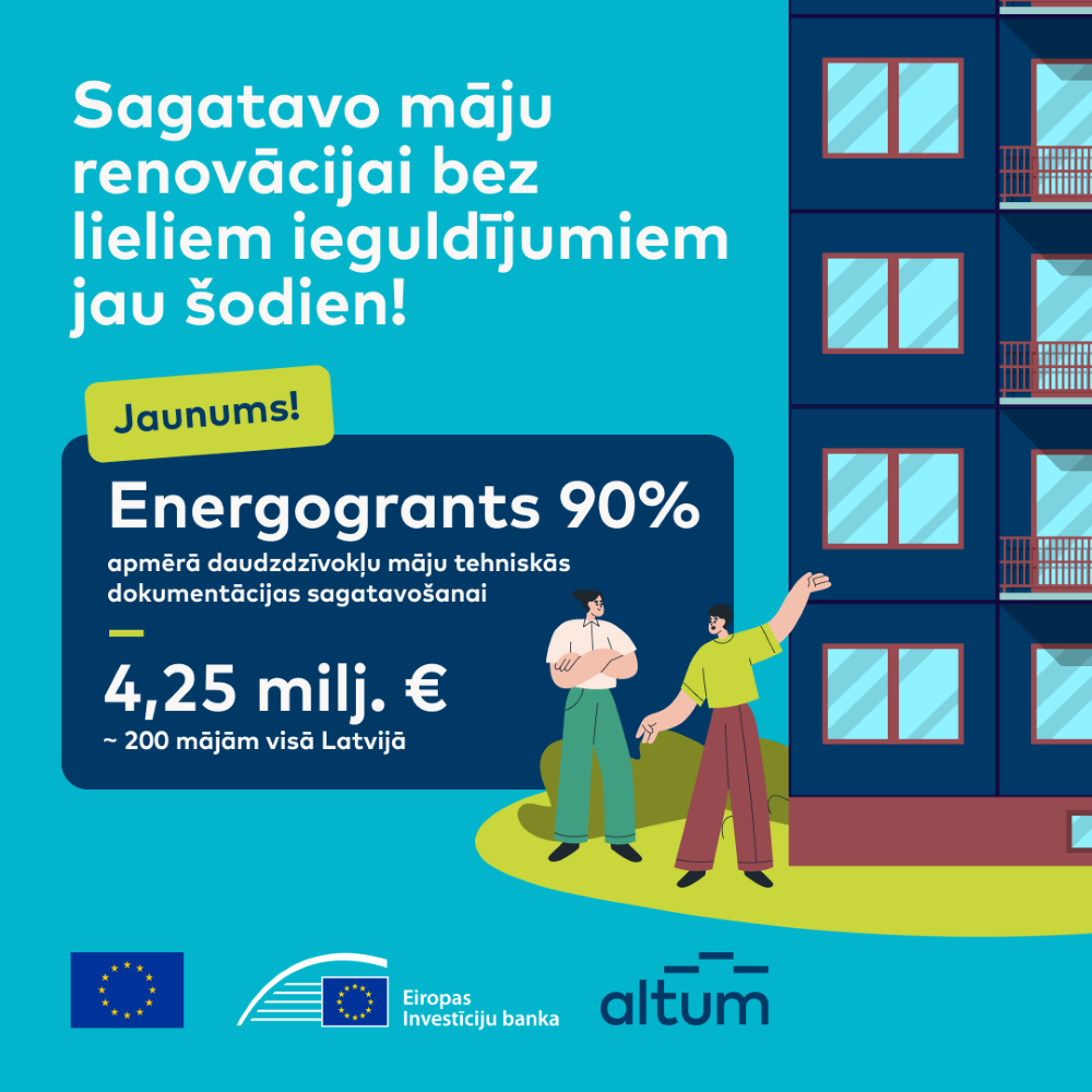 Sāksies pieteikšanās jaunajā ALTUM Energogranta programmā
