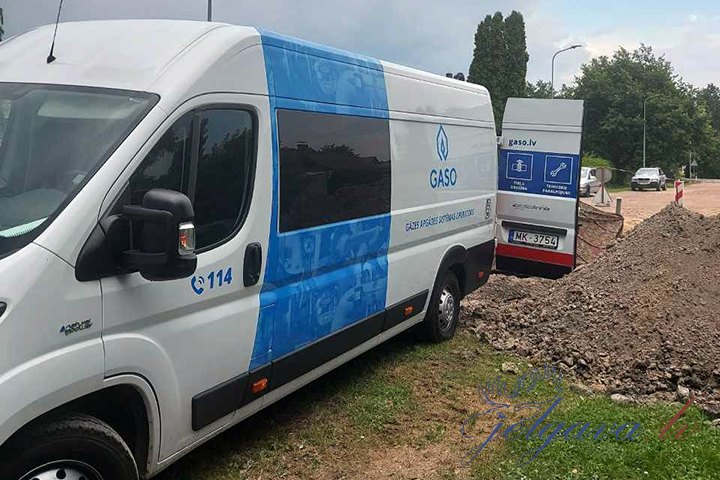 Jelgavā rekonstruē gāzes apgādes sistēmu