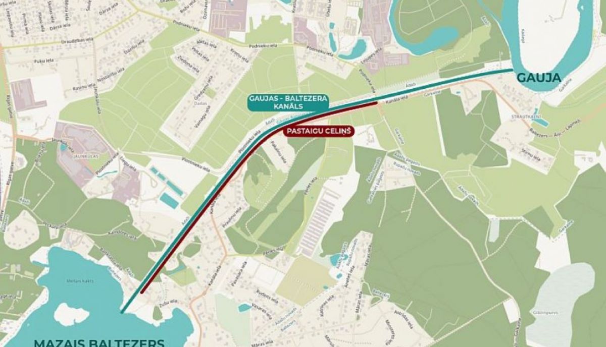 Ādažu novadā izbūvēs pastaigu celiņu gar Gaujas – Baltezera kanālu