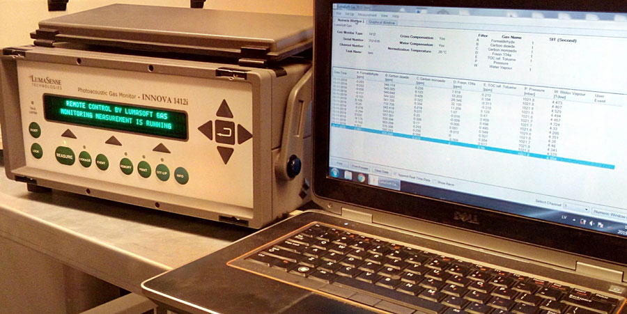 Fotoakustiskā spektroskopija telpu gāzu monitoringam