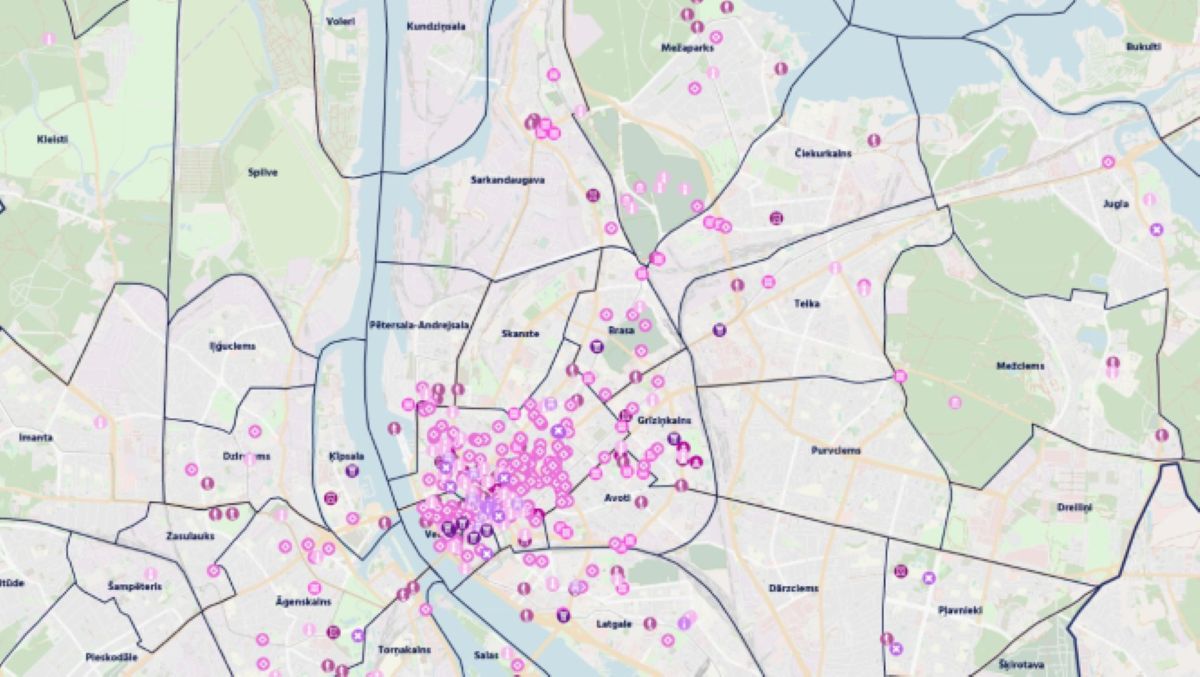 Rīgā veido karti ar publiskās mākslas un dizaina objektiem pilsētvidē