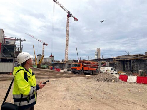 “Rail Baltica” būvlaukumu uzticamie palīgi – droni