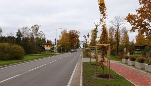 Gulbenē pārbūvēts Brīvības ielas posms