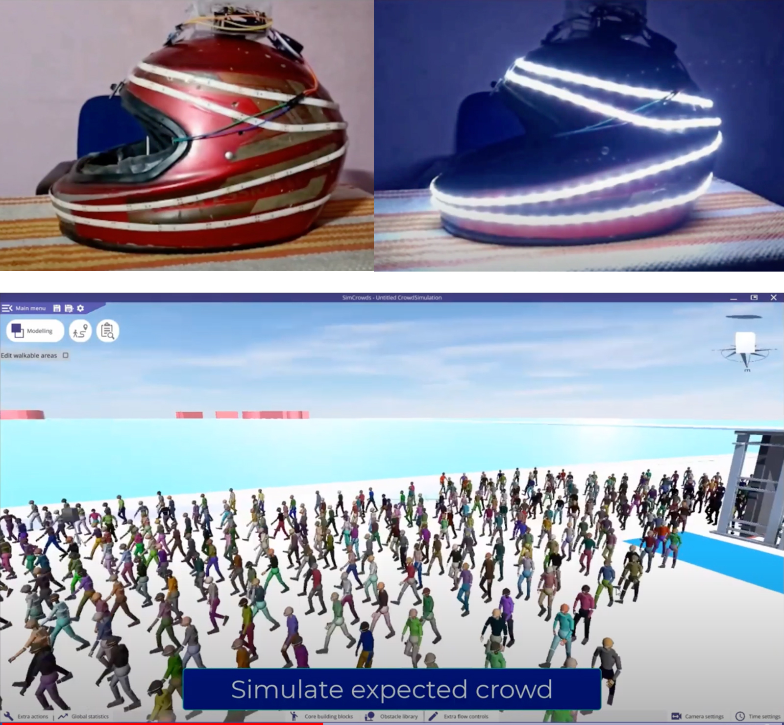 Mobilitātes hakatona labākais risinājums – viedā ķivere