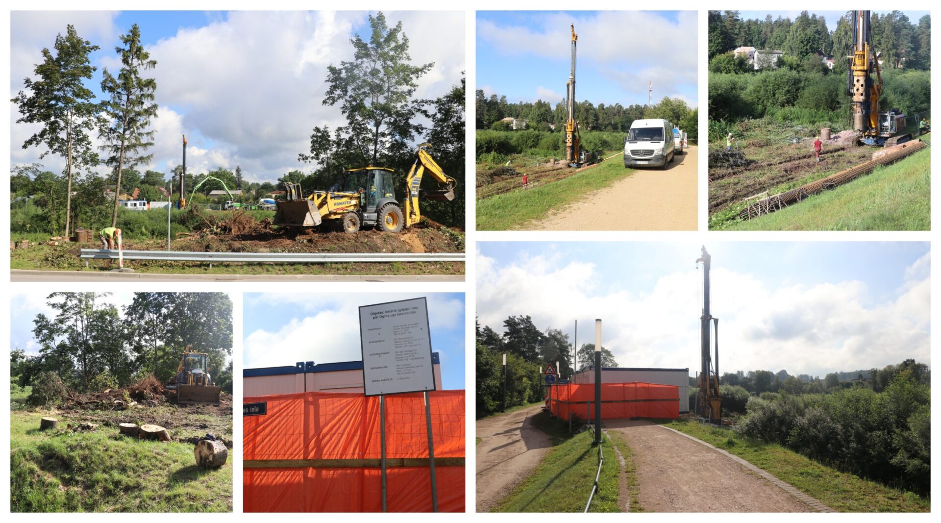 Ogrē par 1,3 miljoniem eiro būvē jaunu tiltu gājējiem