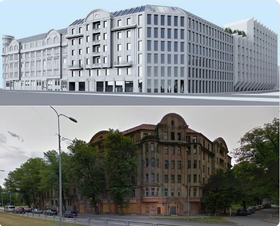 Apstiprināta ēkas Kalnciema ielā 2B pārbūves iecere