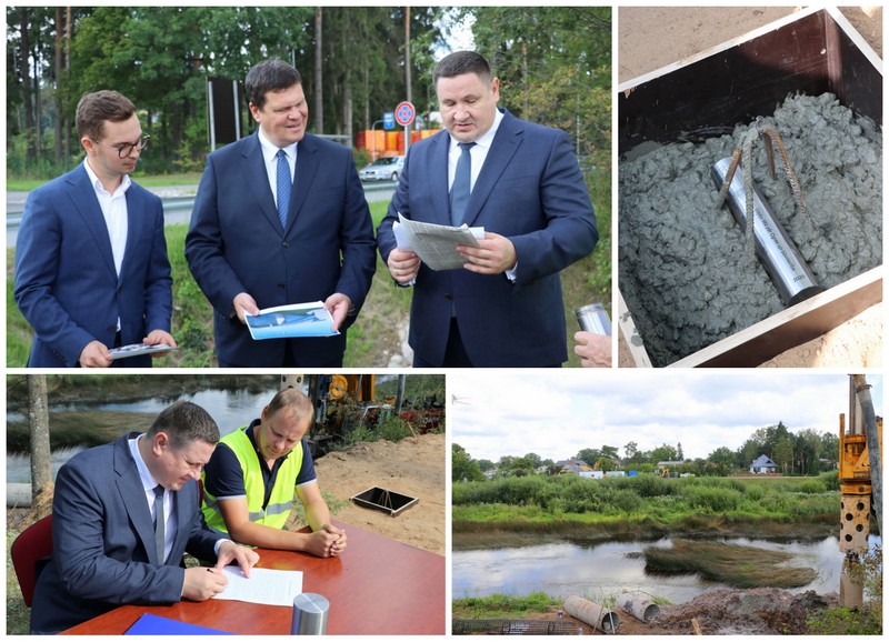 Ogrē topošā gājēju tilta pamatos iemūrē kapsulu ar vēstījumu