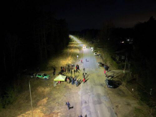 Ķekavas novada Dzērumos atklāts jaunizbūvētais ielu apgaismojums