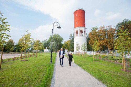 Pabeigta Ķemeru ūdenstorņa pārbūve