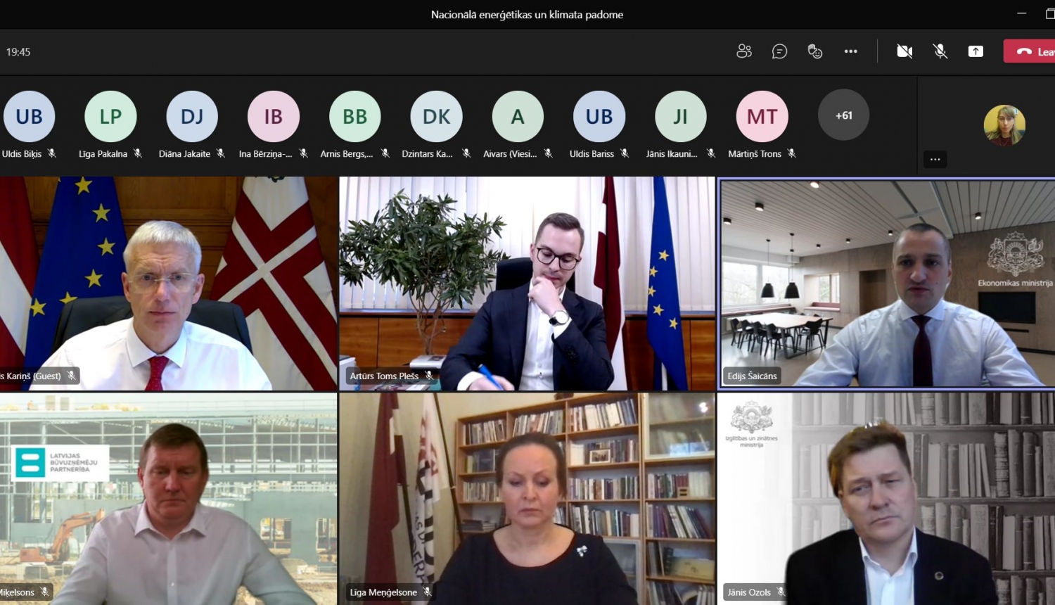 Vienojas par Nacionālā enerģētikas un klimata plāna ieviešanu