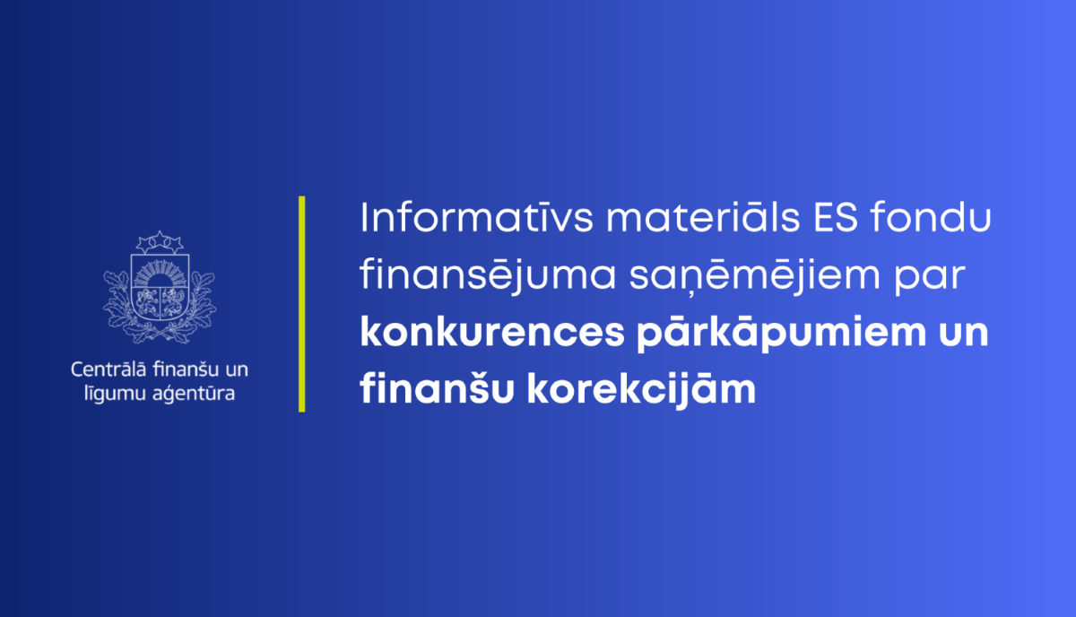 Aicina plašāk uzzināt par konkurences pārkāpumiem ES fondu projektos