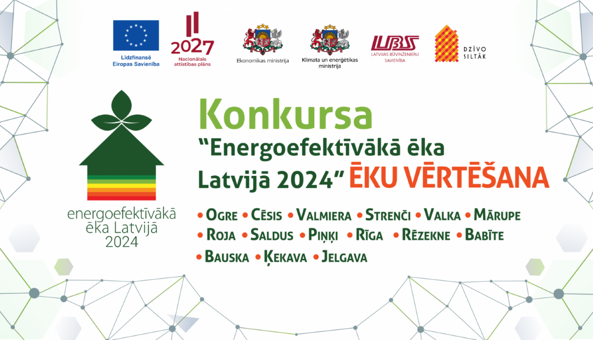Sāk konkursa “Energoefektīvākā ēka Latvijā 2024” ēku vērtēšanu klātienē